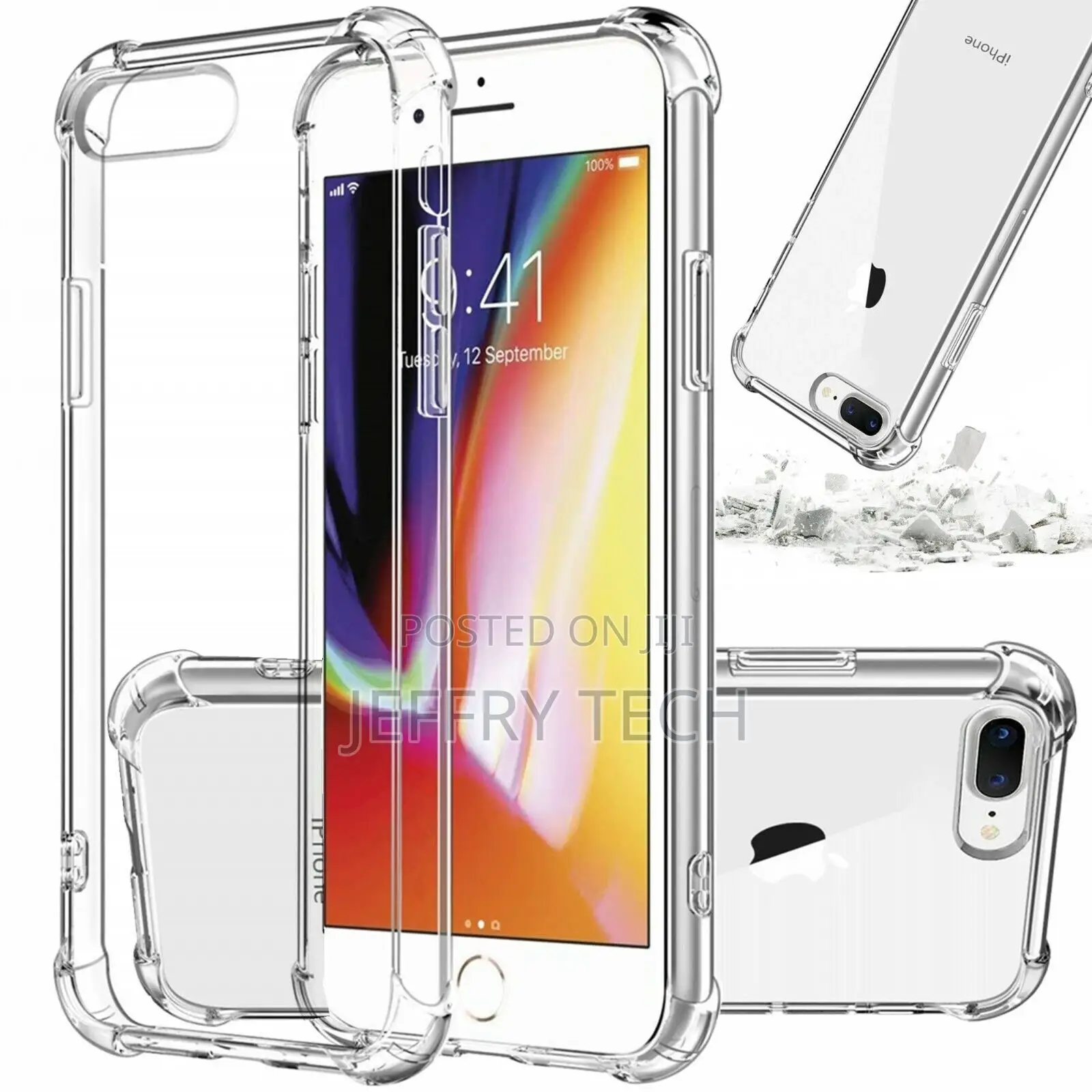 iPhone SE 11 Pro Xs Max 6S 6 7 8 Plus Case Clear Shockproof