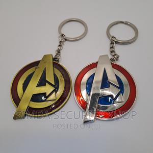 Avengers A Logo Keychain Marvel Keyholder Metal 3D Comics - thumbnail 2
