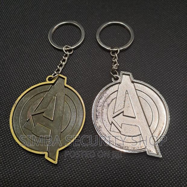 Avengers A Logo Keychain Marvel Keyholder Metal 3D Comics - thumbnail 4