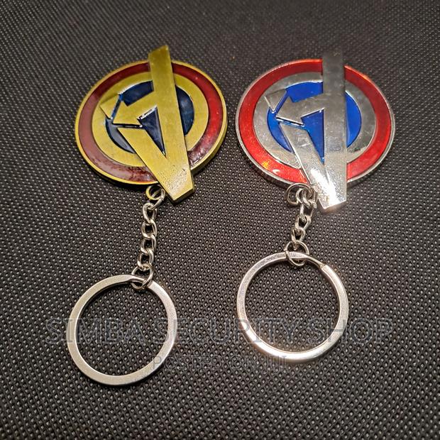 Avengers A Logo Keychain Marvel Keyholder Metal 3D Comics - thumbnail 5