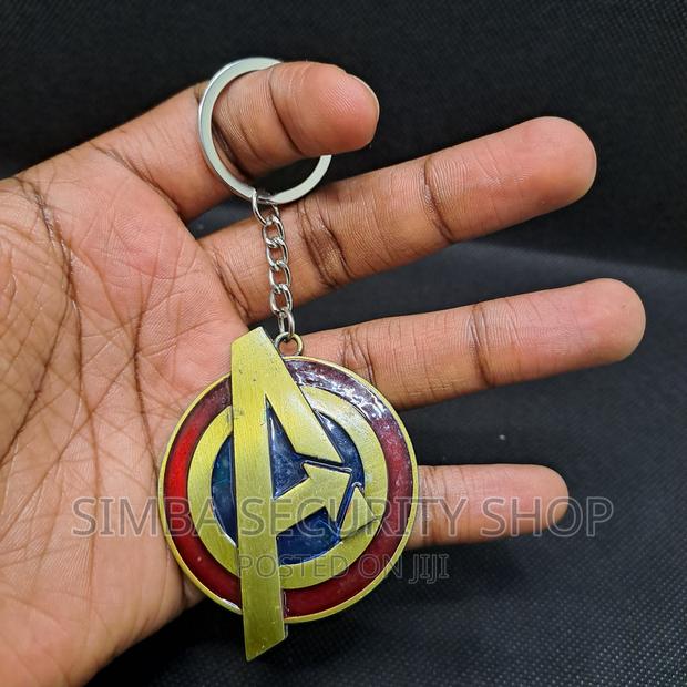 Avengers A Logo Keychain Marvel Keyholder Metal 3D Comics - thumbnail 6