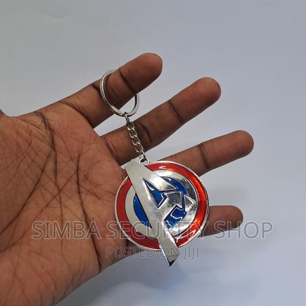 Avengers A Logo Keychain Marvel Keyholder Metal 3D Comics - thumbnail 7