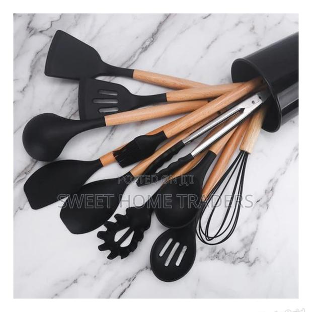 Generic 11 Pieces Silicone Non Stick Cooking Spoon - main view