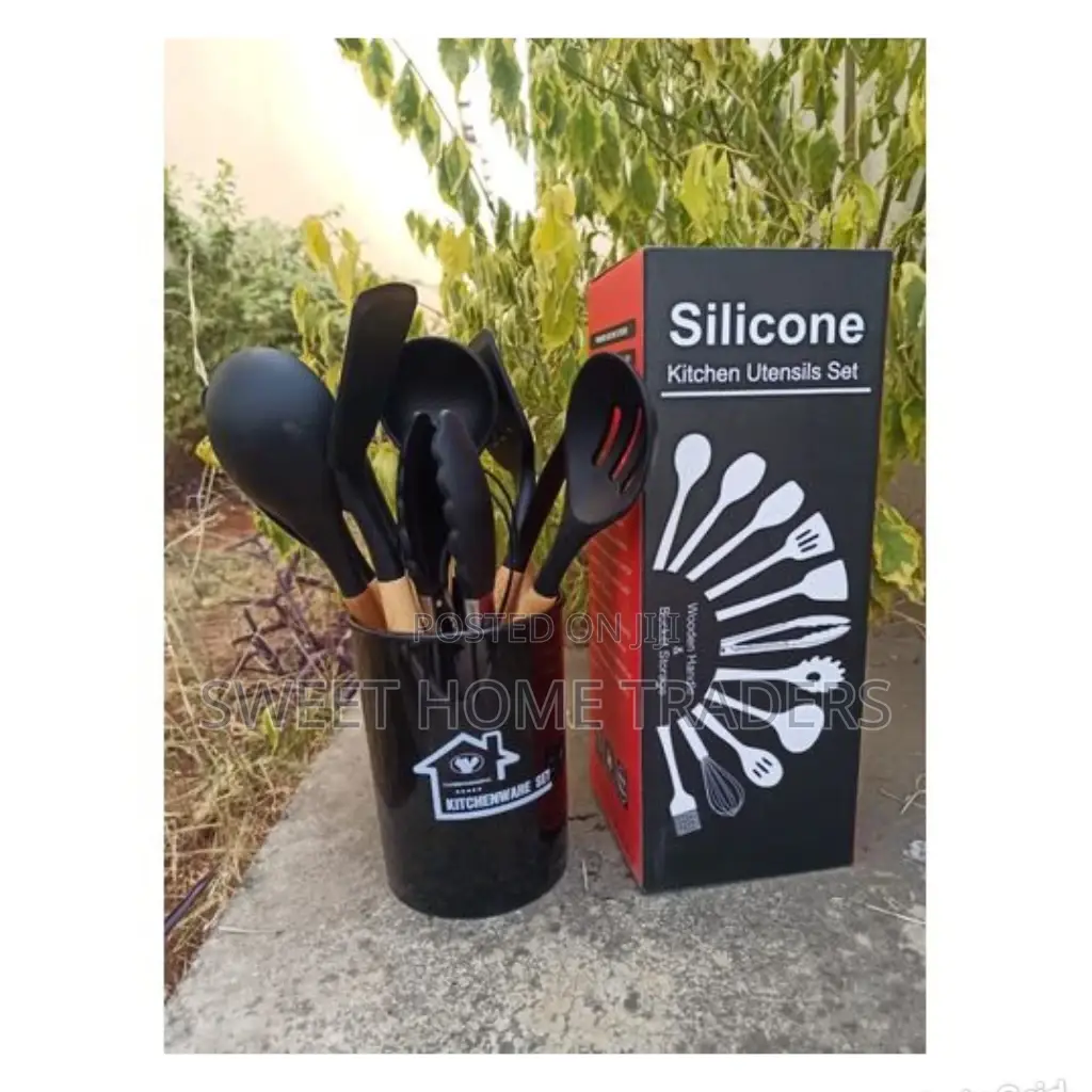 11 Pieces Silicone Non Stick Cooking Spoon Set
