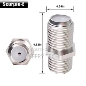 F-type Female To Female Coax Coaxial Connector For TV 5pcs