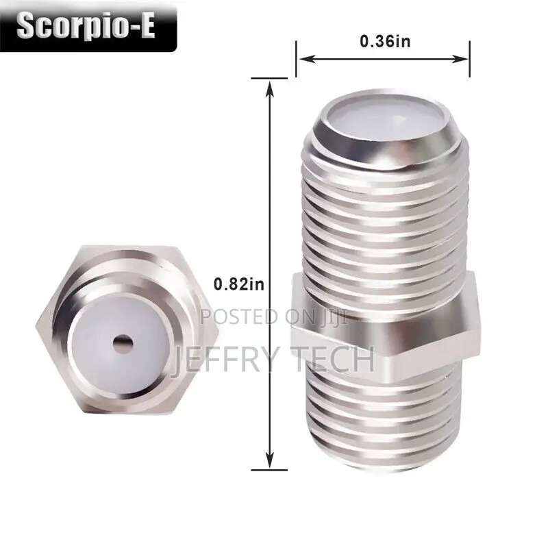 F-type Female To Female Coax Coaxial Connector For TV 5pcs
