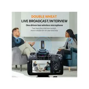  Dual Wireless Microphone for 3.5mm Supported Devices