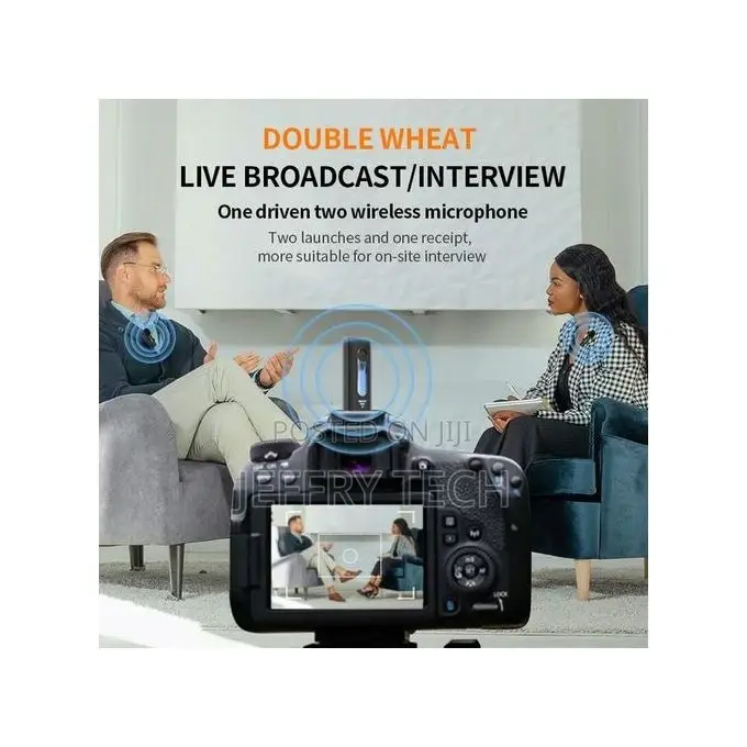  Dual Wireless Microphone for 3.5mm Supported Devices