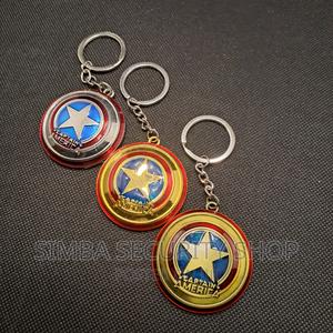 Captain America Shield Keychain Key Holder Metallic Marvel - thumbnail 2