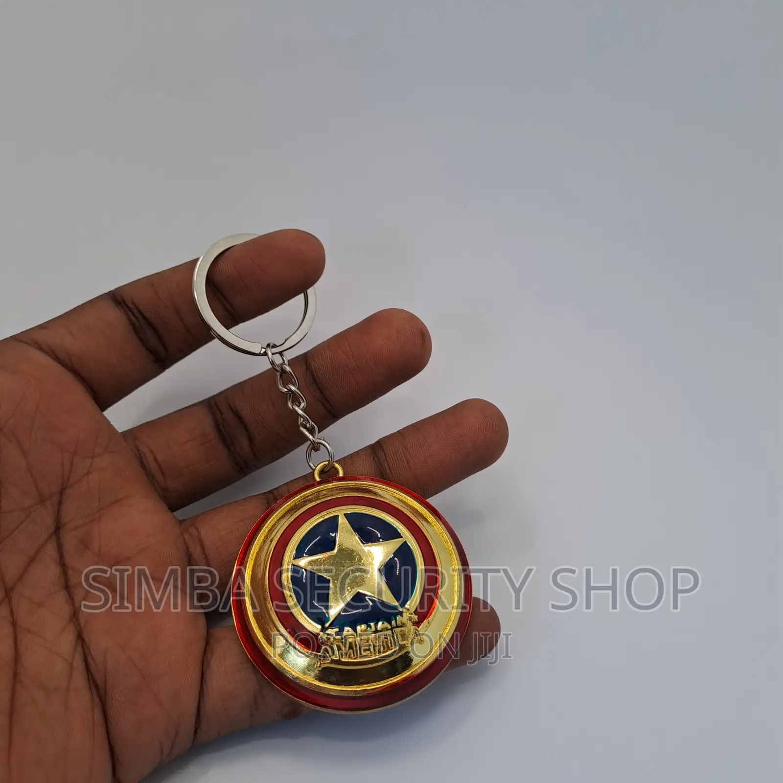 Captain America Shield Keychain Key Holder Metallic Marvel