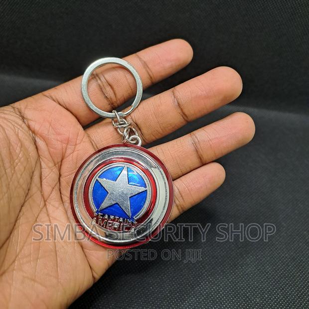 Captain America Shield Keychain Key Holder Metallic Marvel - thumbnail 6