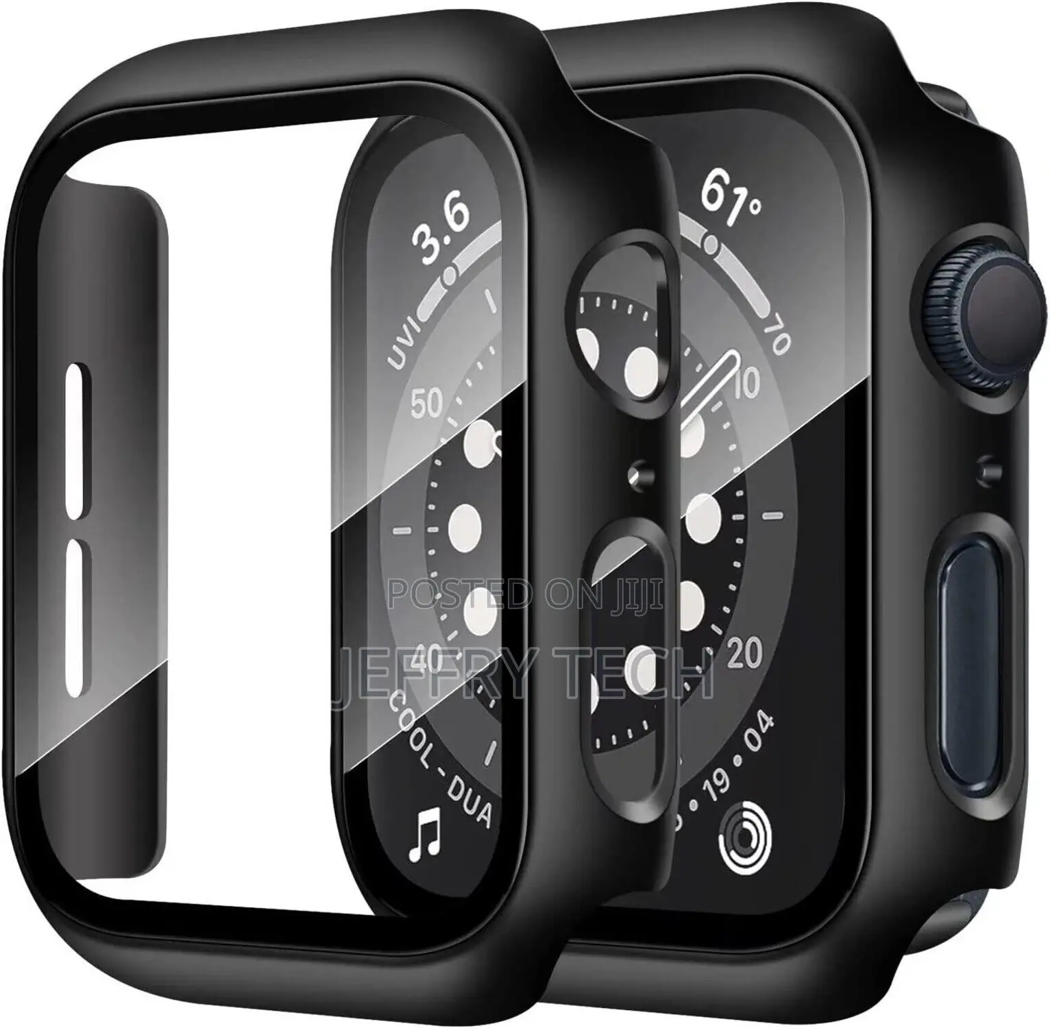 For Apple Watch Case Series 9 8 7 6 5 4 SE Tempered Screen P