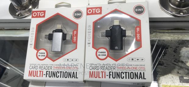 Multifunctional OTG Lighning Type C Micro Usb to Usb Female - thumbnail 2