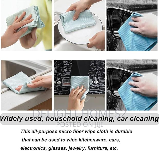 20pc Pack of Multifunctional Microfibre Wiping Towels - main view