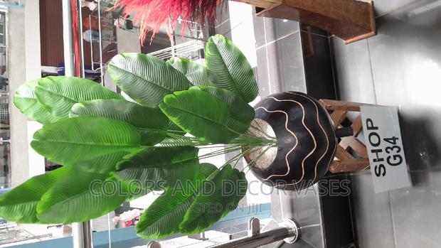1.5m Long Artificial Banana Plant, Calabash,Pebbles Stand