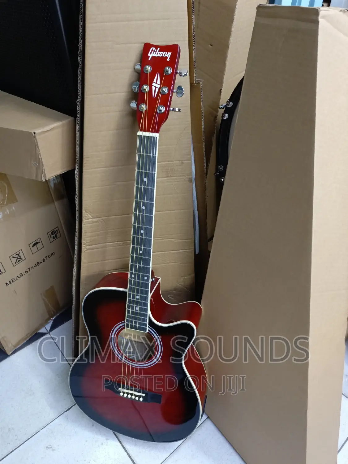 Gibsony Red Wine Semi Acoustic Guitars, in Nairobi Central Musical