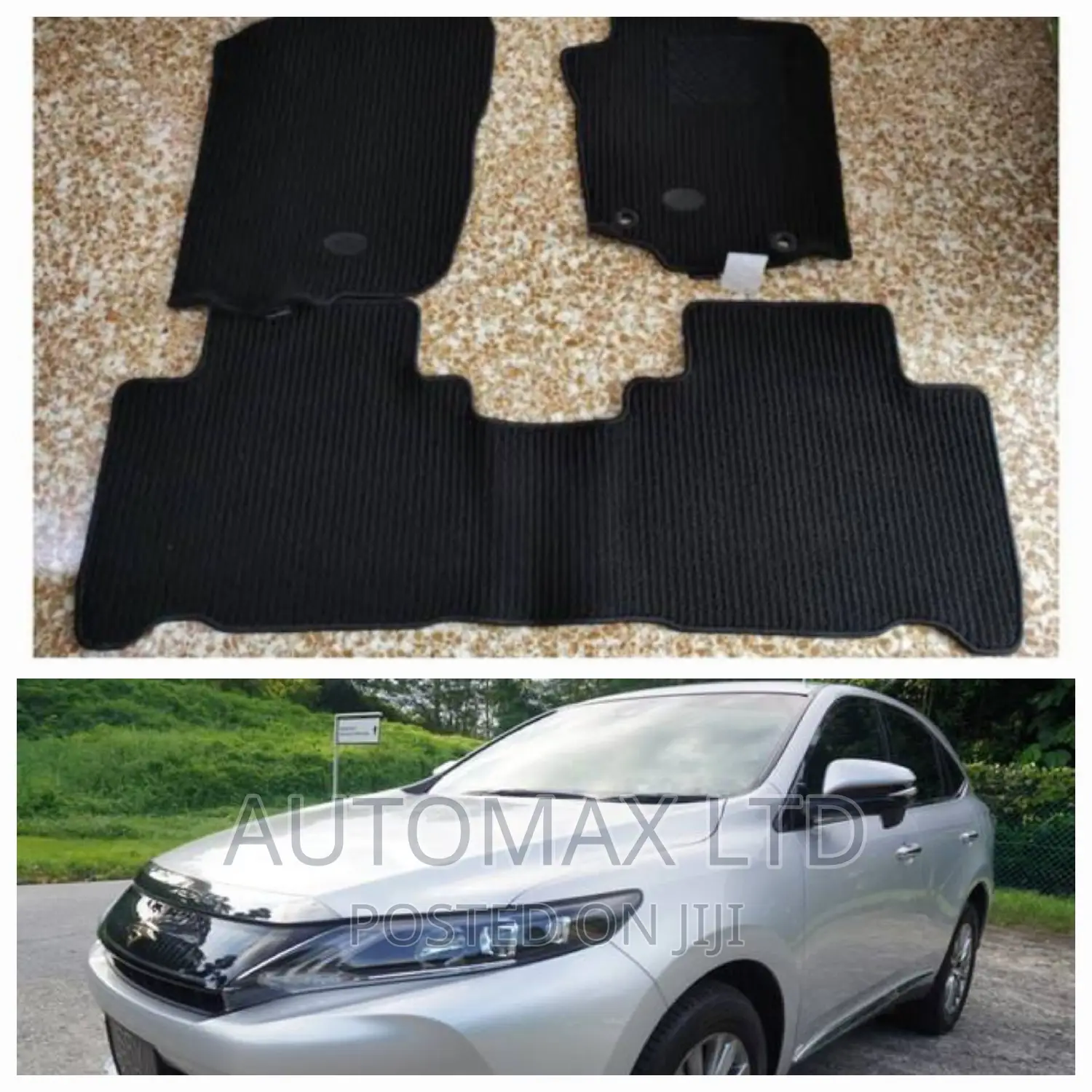 Super Clean, Toyota Harrier, Ex-Japan, Floor Mats (Black), Yr2014/18