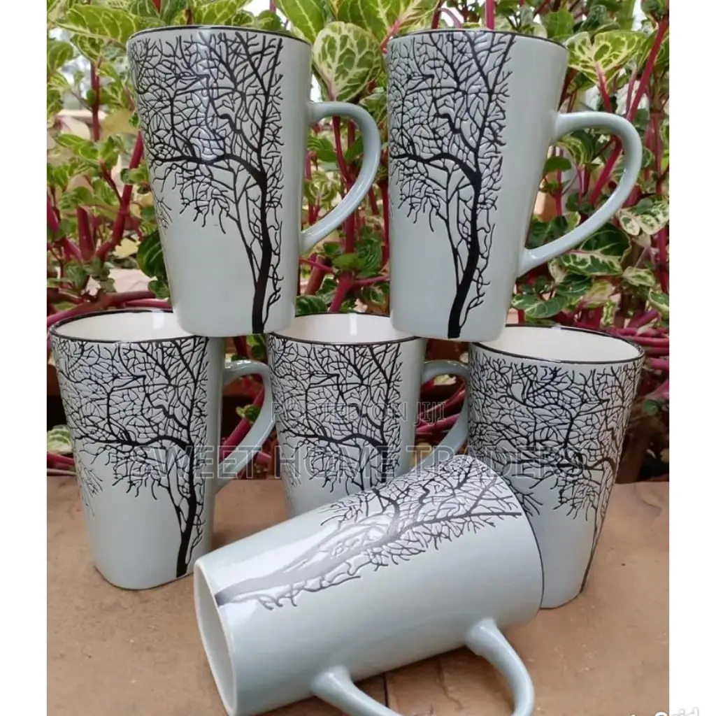 Generic Classy Set of 6 Tree Mugs