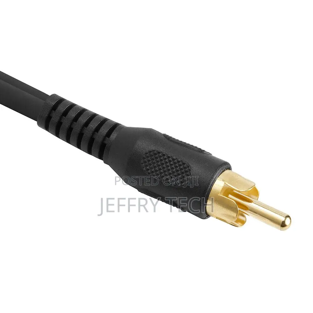 RCA Male Plug to 2x RCA Male Plug Adapter Y-Cable Y Splitter