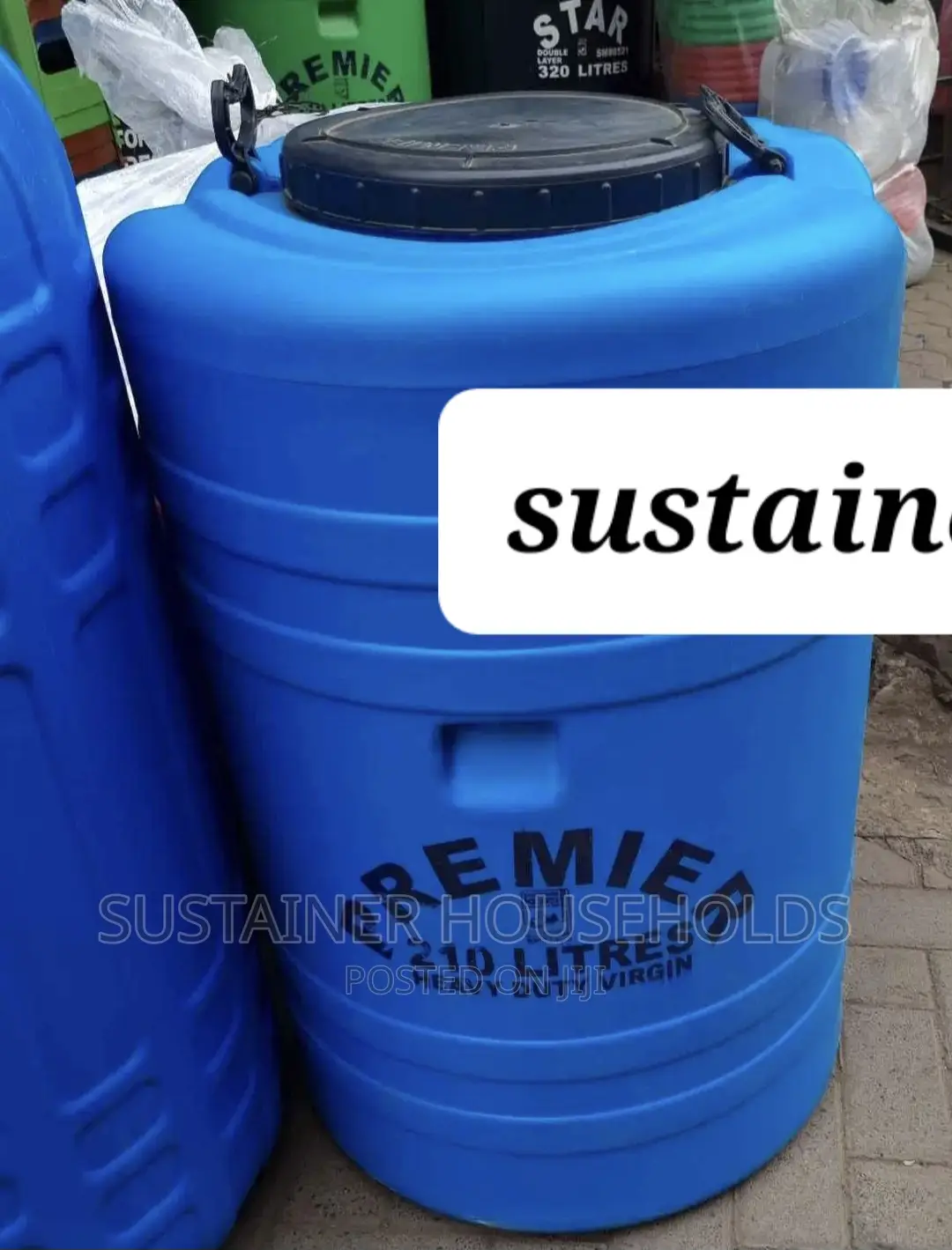 210 Litre Premier Coloured Water Tank Or Water Drum