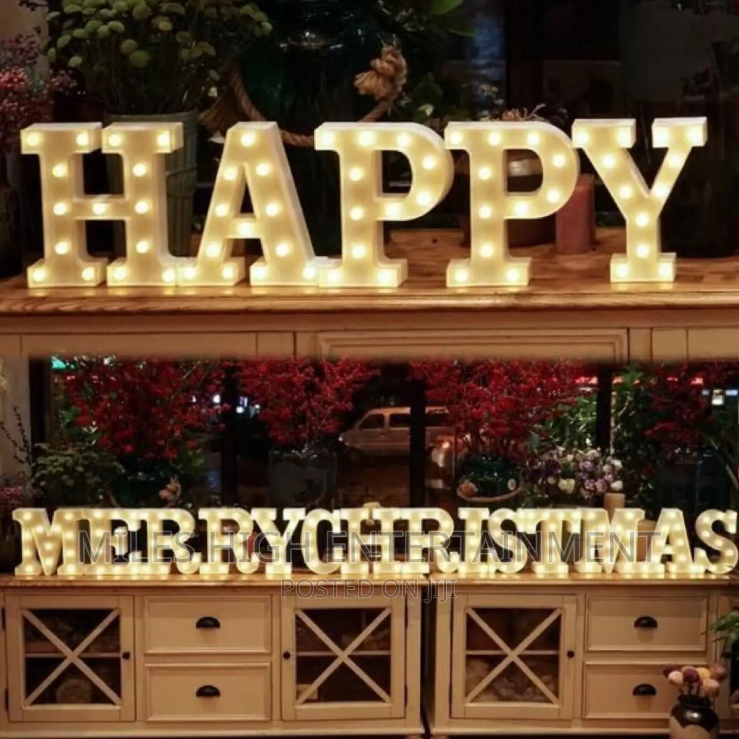 3D Christmas LED Letters