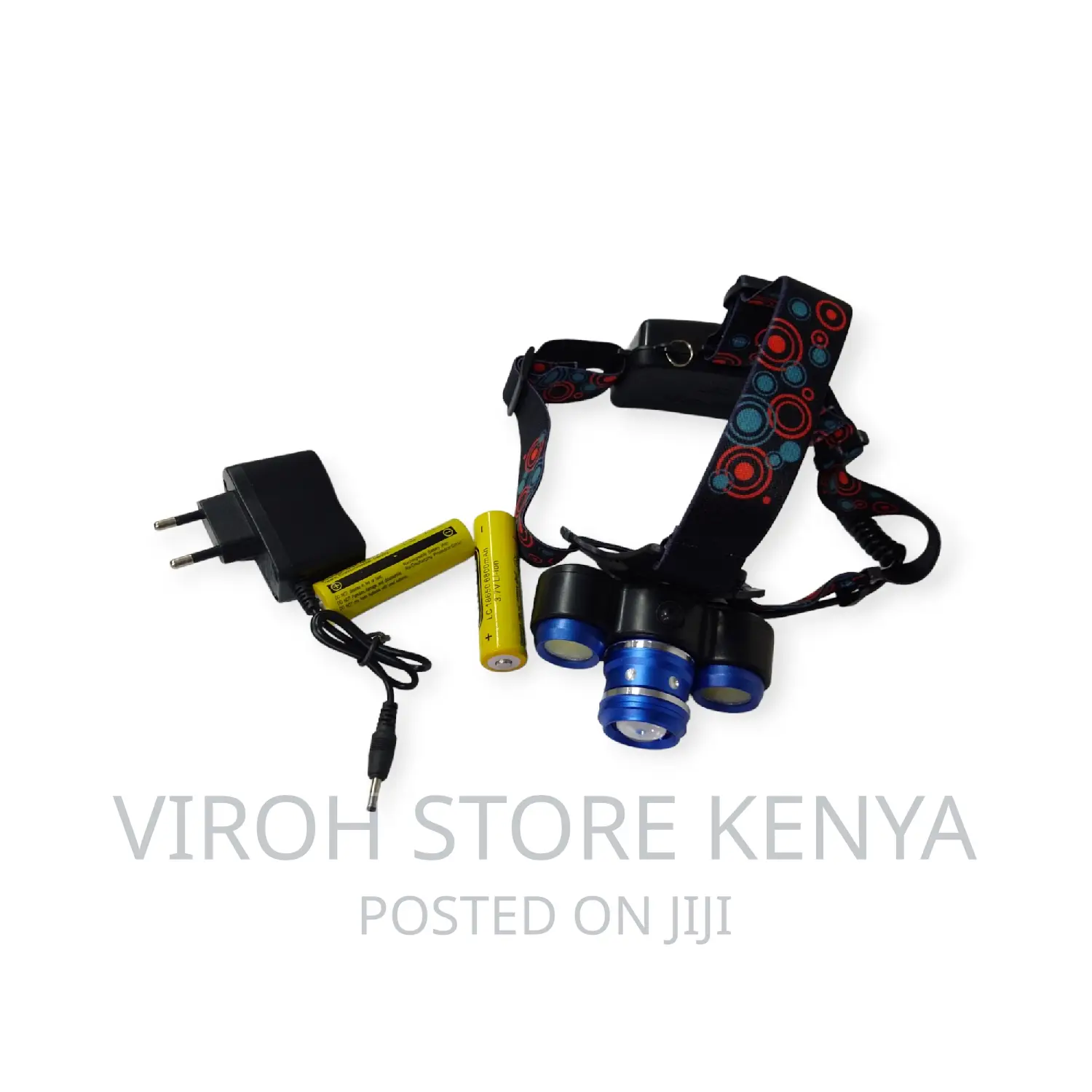 Head Torch for Camping and Construction - Rechargeable