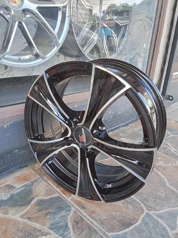 Rims Size 15/4/100 Black Plain SPRTS Imasr - main view