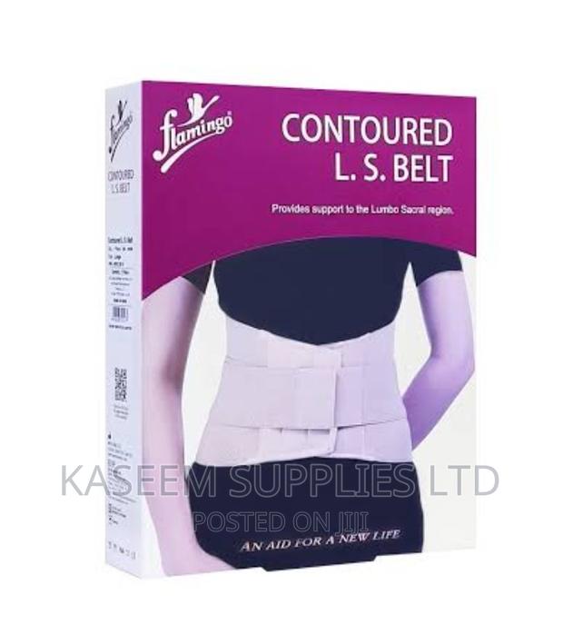 Flamingo Contoured L S Belt (Beige) - main view
