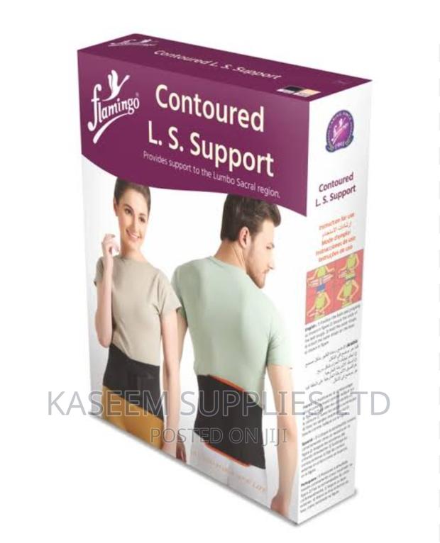 Flamingo Contoured L S Support (Black) - main view