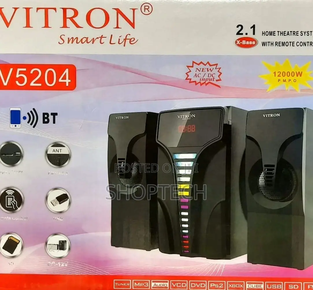 Vitron 5204 2.1ch Hometheatre System With Remote Control