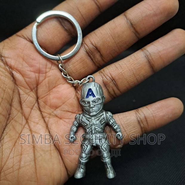 Metal Captain America Keychain Key Holder Marvel Super Hero - thumbnail 5