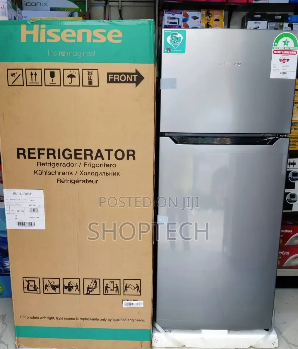 *Hisense Fridge 121litres Double Door Refrigerator