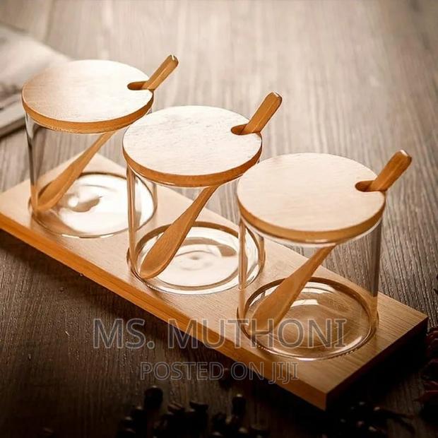 Glass Spice Jar 3in1 With Spoon - thumbnail 3
