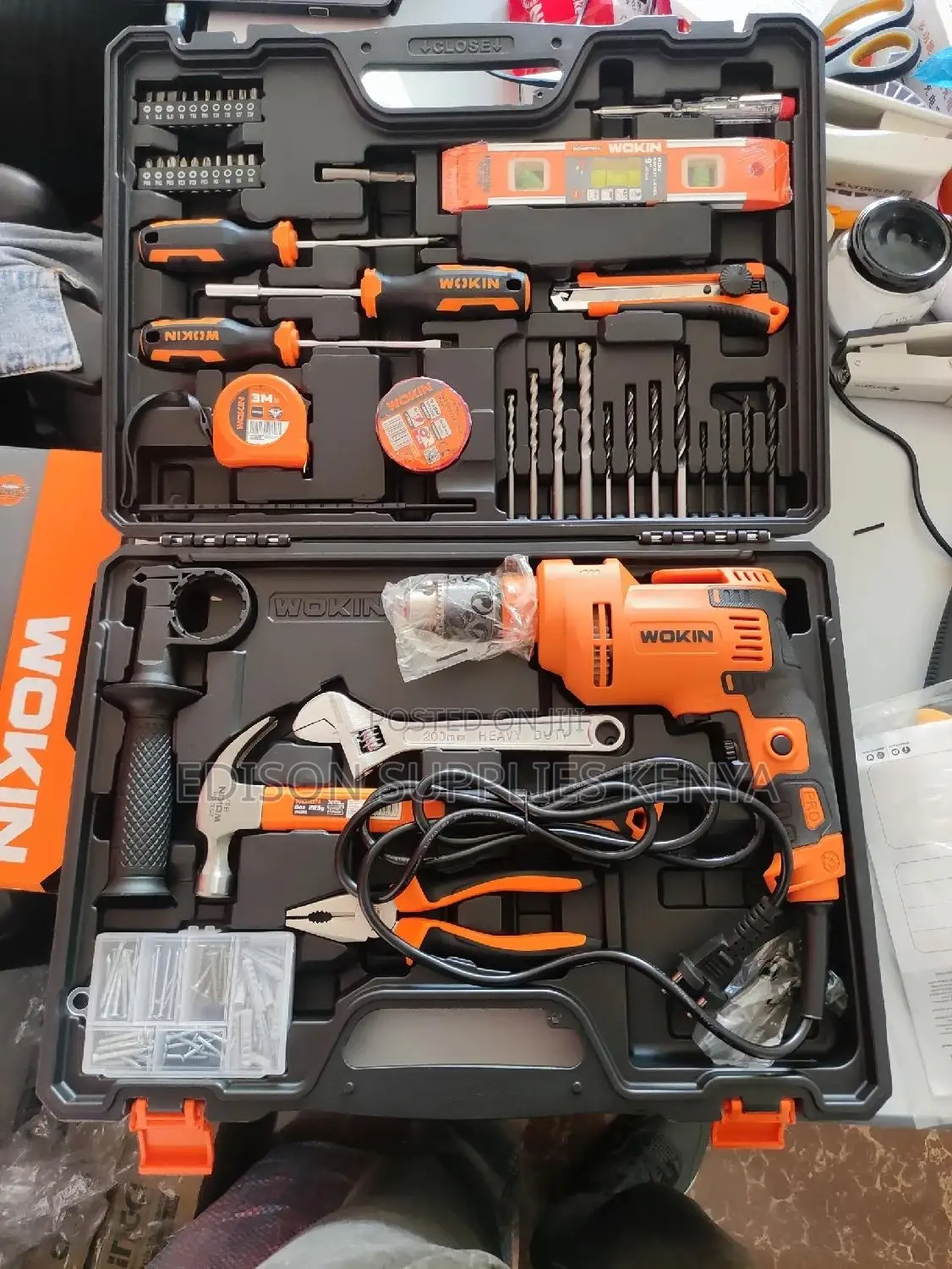 Household Tools Set WOKIN 116 Pcs Household Tool Set Drill