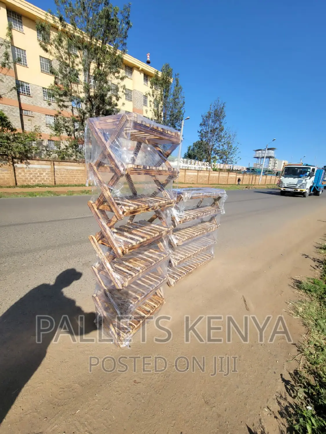 Pallet Shoe Rack- Strong and Stable Shoe Organizer. (#DP01)