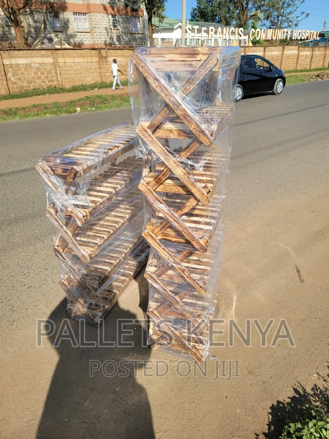 Pallet Shoe Rack- Strong and Stable Shoe Organizer. (#)
