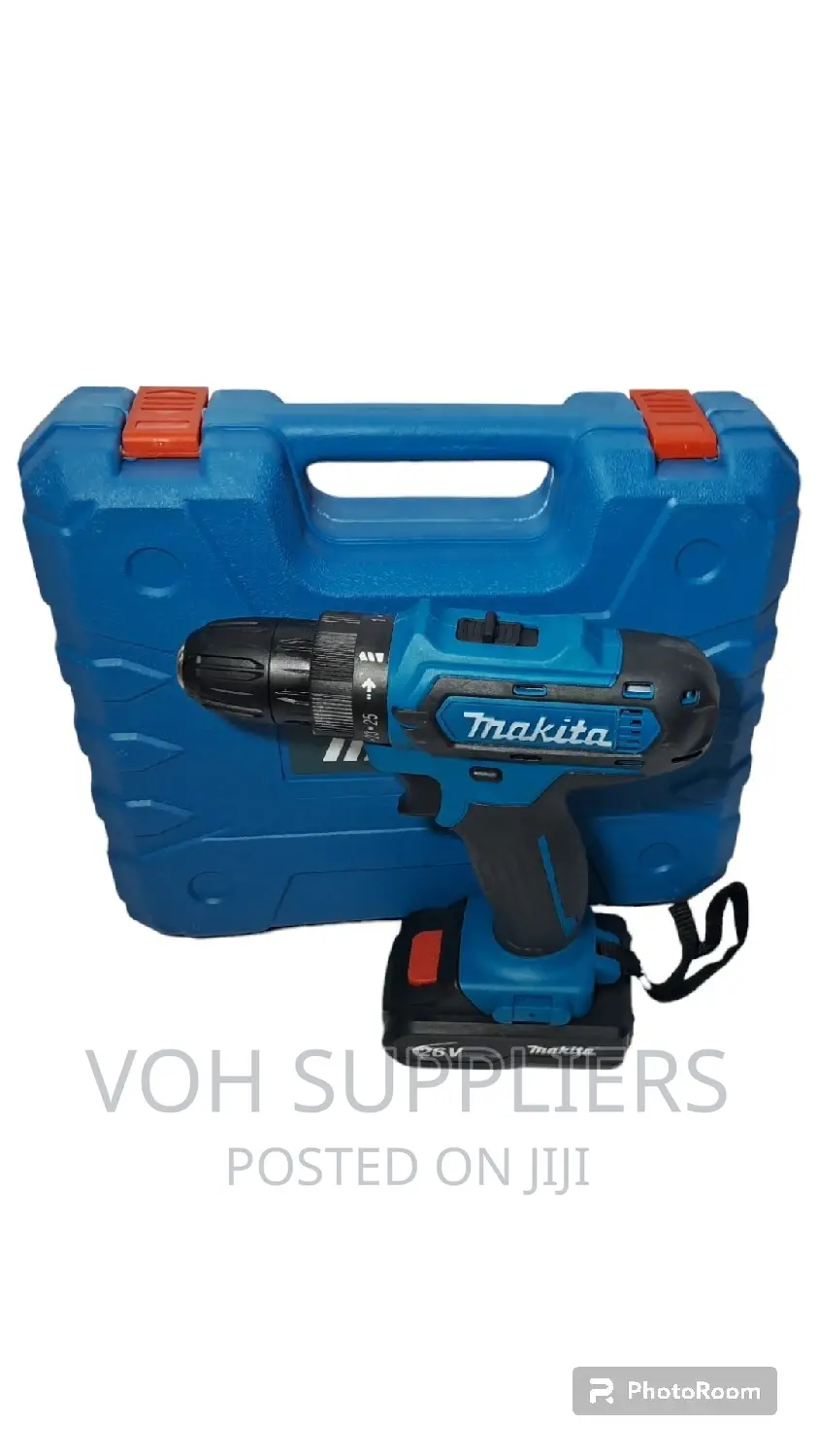 Cordless Drill With Two 26V Lithium Batteries .