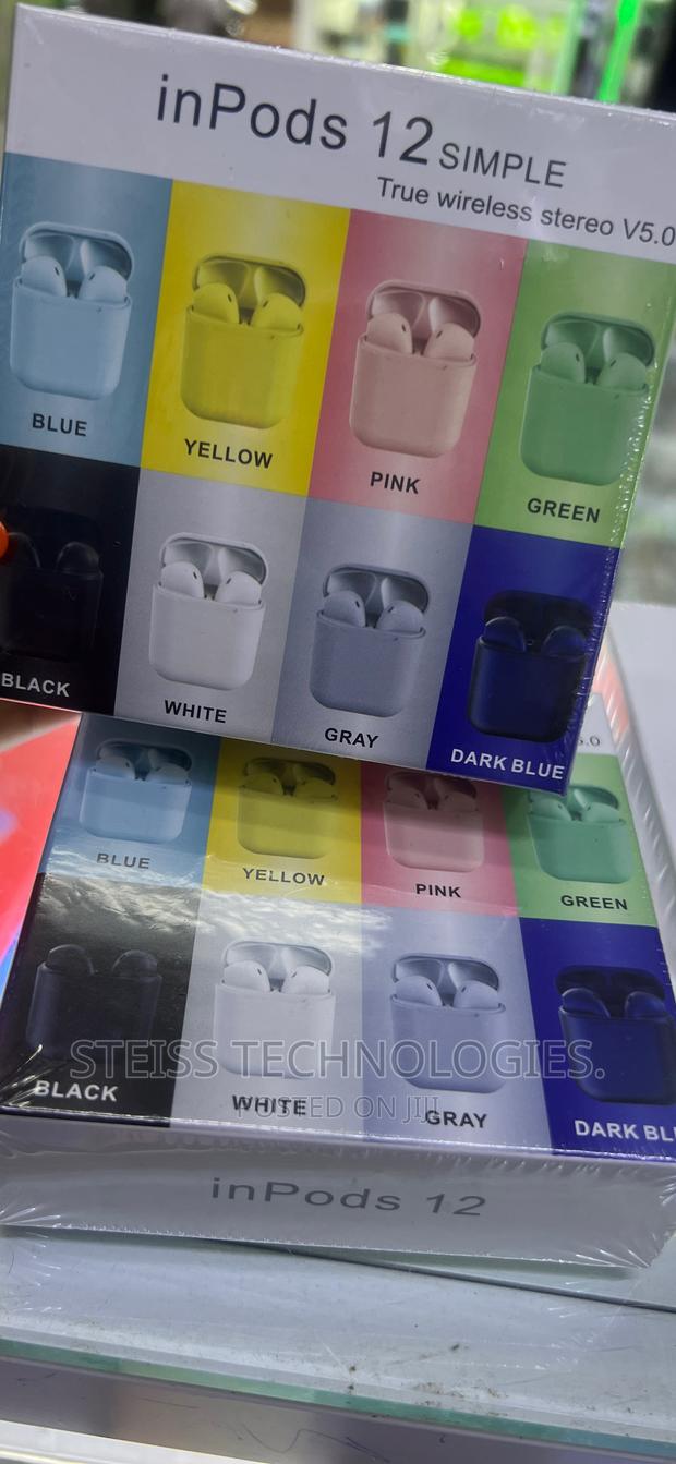 Inpods 12 Pink/Blue/Black Wireless Buds - thumbnail 2
