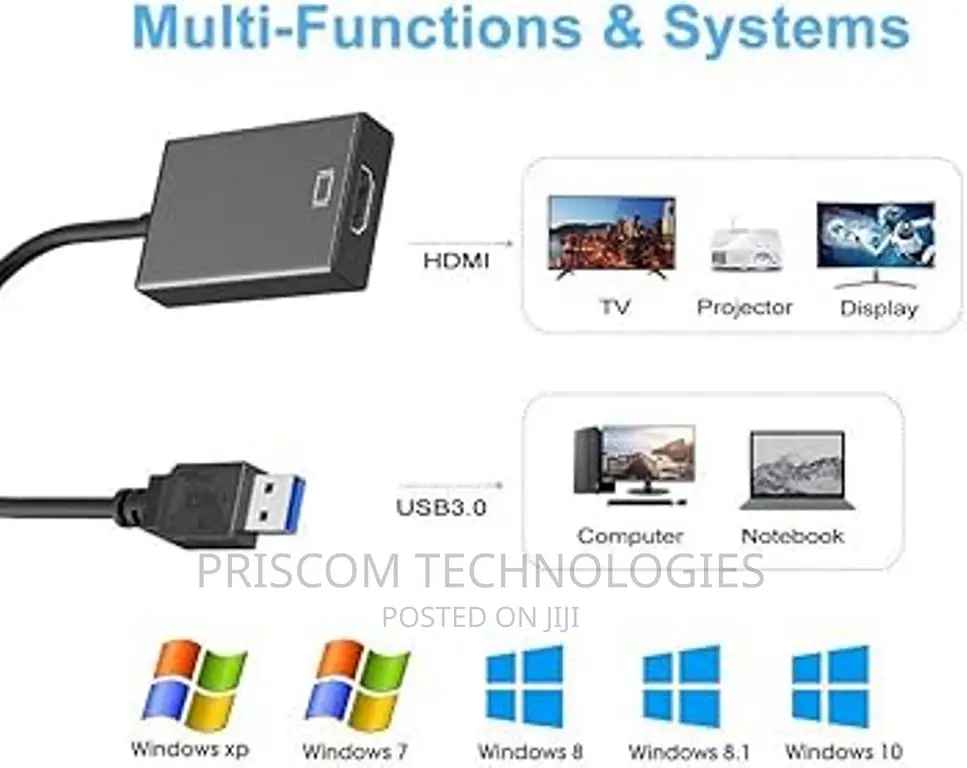 Universal USB 3.0 to HDMI Adapter, USB to Hdmi Converter in Nairobi