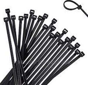Black Cable Ties Assorted Sizes 100pcs, Cable Ties - main view