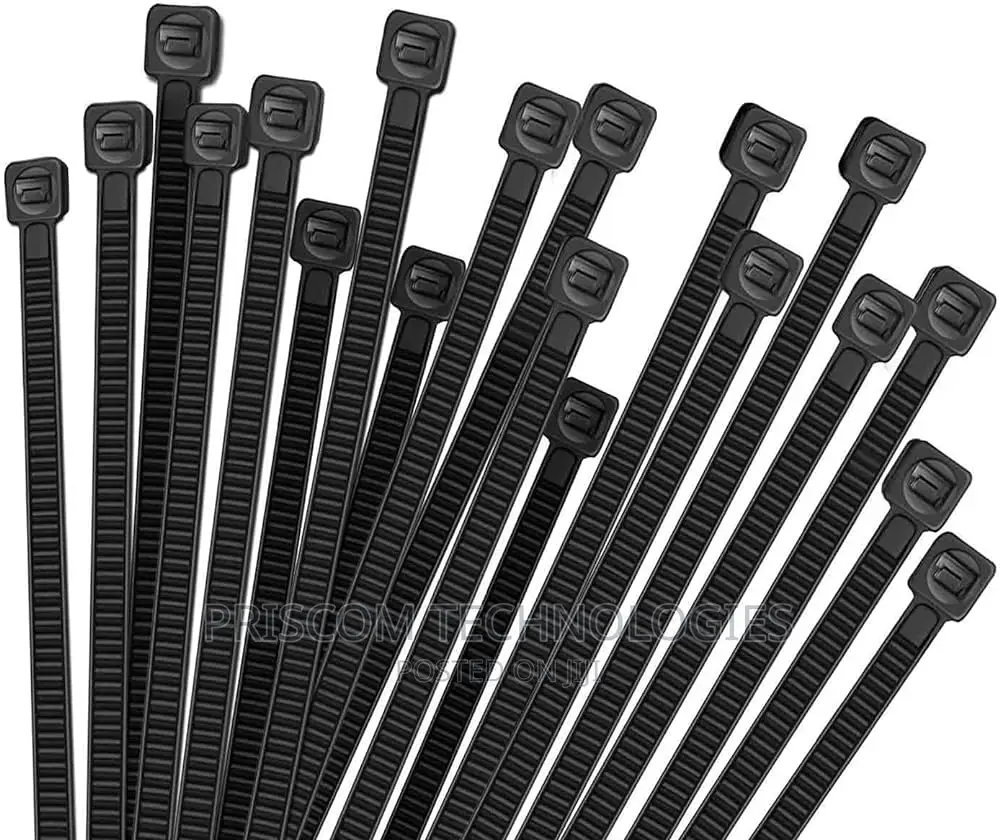 Black Cable Ties Assorted Sizes 100pcs, Cable Ties