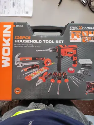 Household Tools Set WOKIN 116 Pcs Household Tool Set Drill