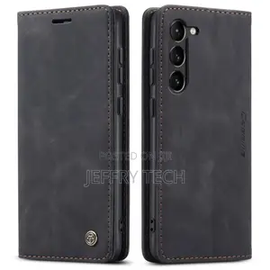 Samsung Galaxy S23 5G Caseme Flip Leather Phone Case - Black