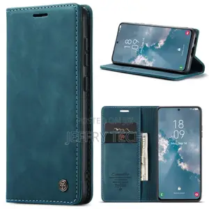Samsung Galaxy S23 5G Caseme Flip Leather Phone Case - Blue