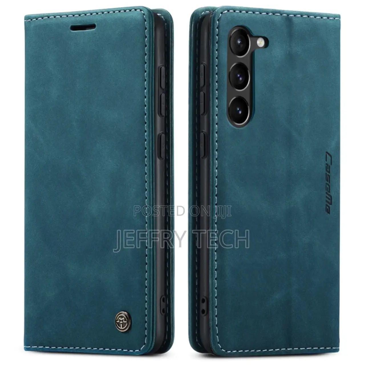Samsung Galaxy S23 5G Caseme Flip Leather Phone Case - Blue