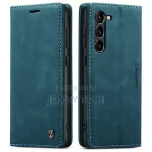 Samsung Galaxy S23 5G Caseme Flip Leather Phone Case - Blue