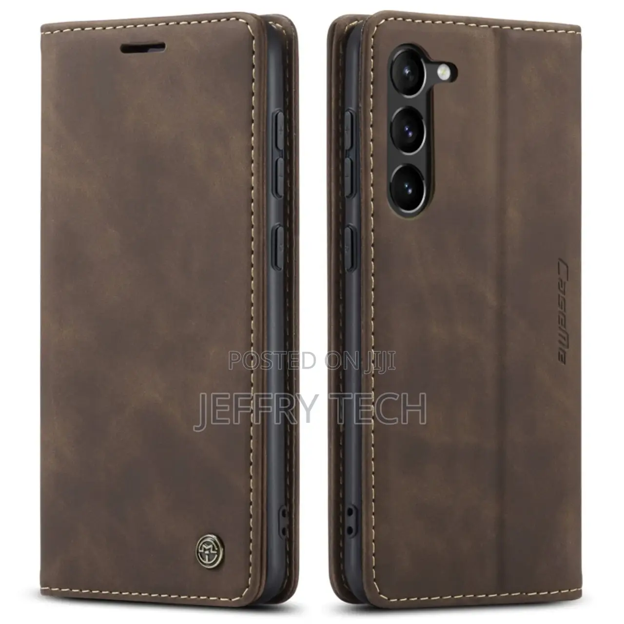 Samsung Galaxy S23+ 5G Caseflip Leather Phone Case - Coffee