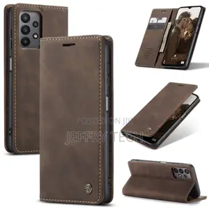 Samsung Galaxy A23 Caseme Flip Leather Phone Case - Coffee