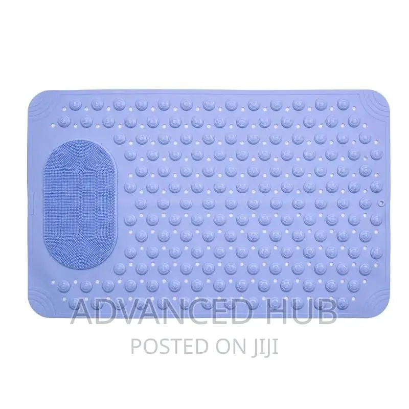 Bathroom Antislip Mat With Lazy Scrubber