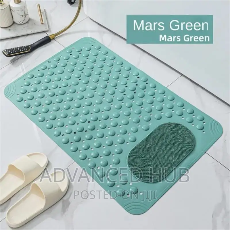 Bathroom Antislip Mat With Lazy Scrubber